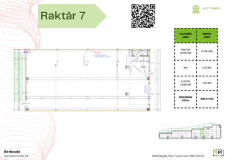 Kiadó raktár APCT Condo Ipari-és Logisztikai Park Maglód