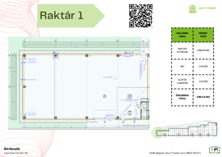 Kiadó raktár APCT Condo Ipari-és Logisztikai Park Maglód