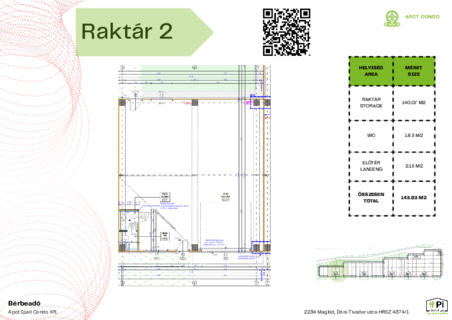 Kiadó raktár APCT Condo Ipari-és Logisztikai Park Maglód