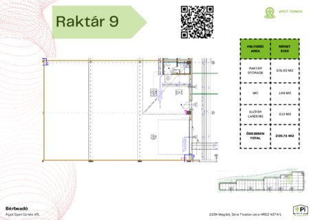 Kiadó raktár APCT Condo Ipari-és Logisztikai Park Maglód