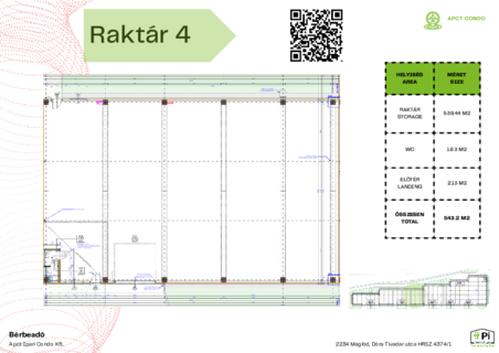 Kiadó raktár APCT Condo Ipari-és Logisztikai Park Maglód