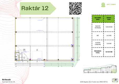 Kiadó raktár APCT Condo Ipari-és Logisztikai Park Maglód