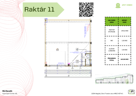 Kiadó raktár APCT Condo Ipari-és Logisztikai Park Maglód