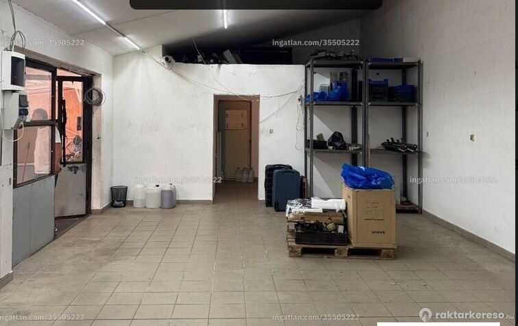 Kiadó raktár Kiadó Budapest X. kerületében, a Paprika utcában kb. 195 m² alapterületű műhely- vagy raktárhelyiség,